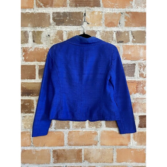 Womens Doncaster Signature Blazer - 100%  Dupioni Silk - Size 2 - Picture 13 of 16